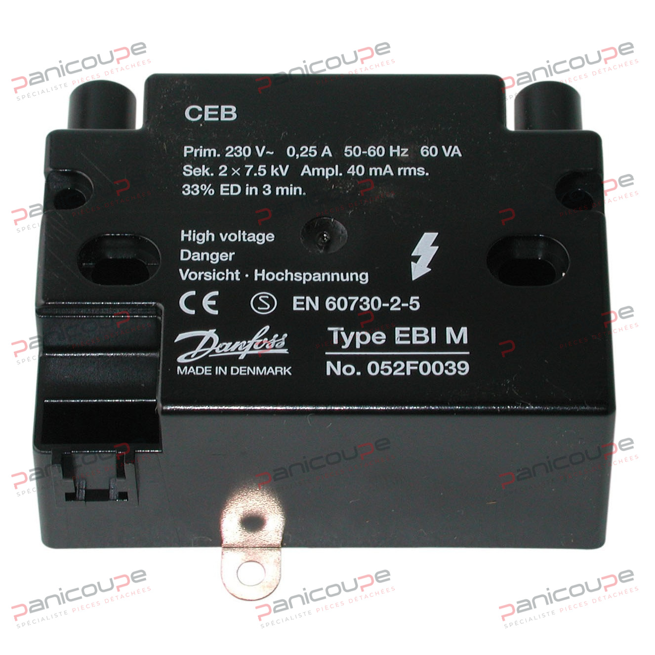 TRANSFORMATEUR DANFOSS EBI M2 X 7,5 KV photo du produit