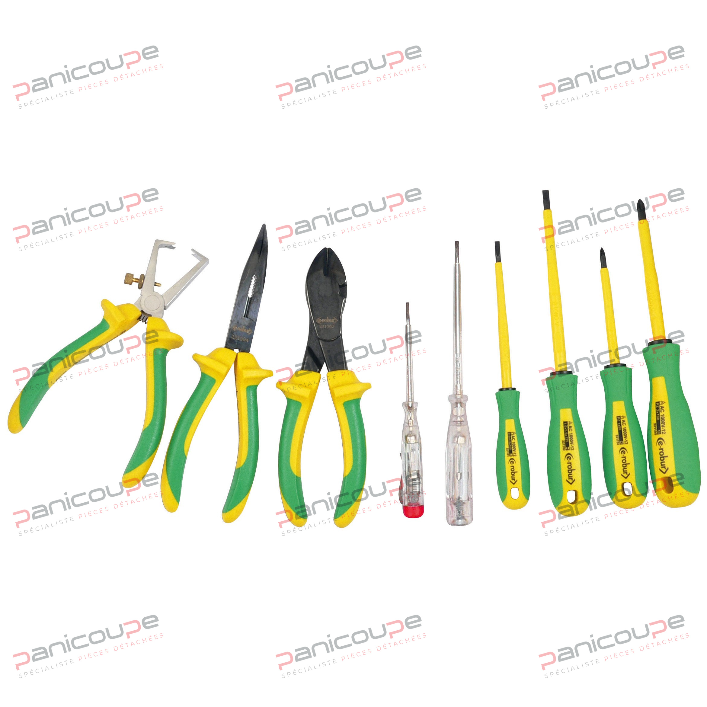 LOT DE 9 OUTILS ISOLES 1000 V photo du produit