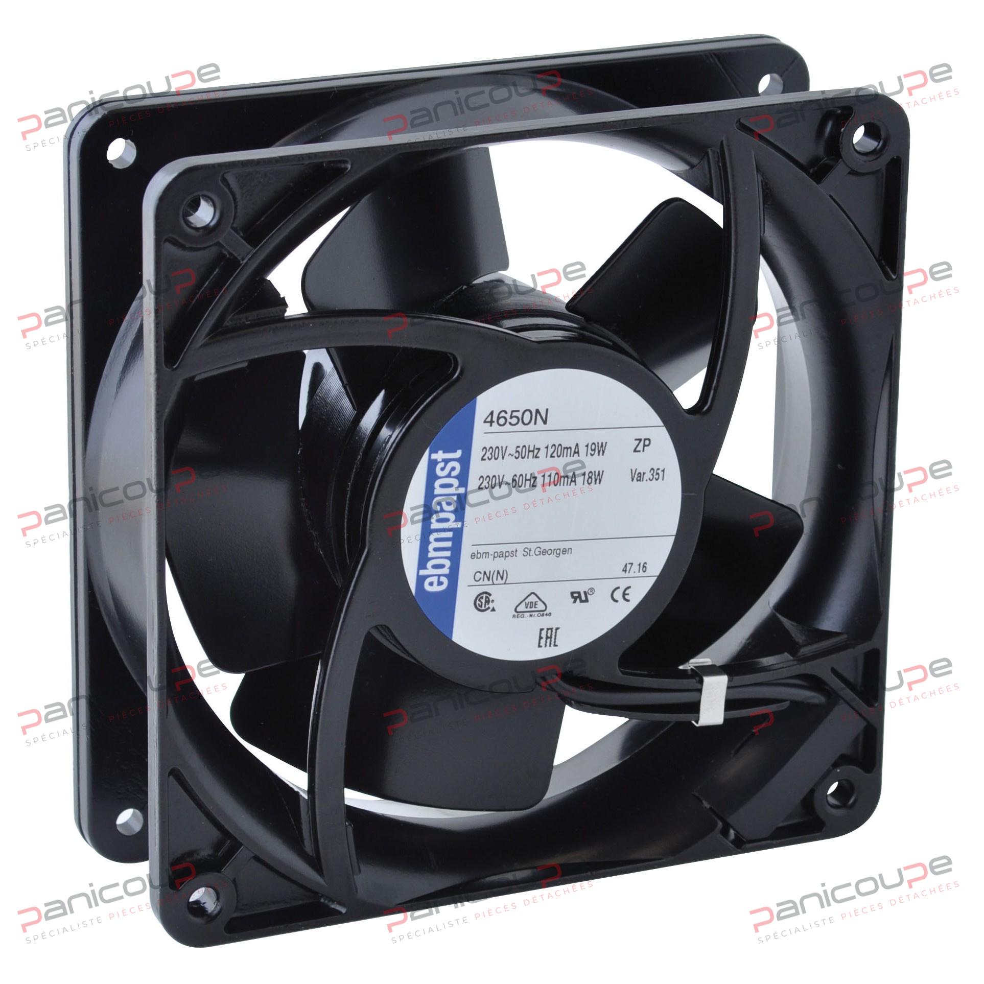VENTILATEUR AXIAL EBM 119X119X38 MM 230 V photo du produit