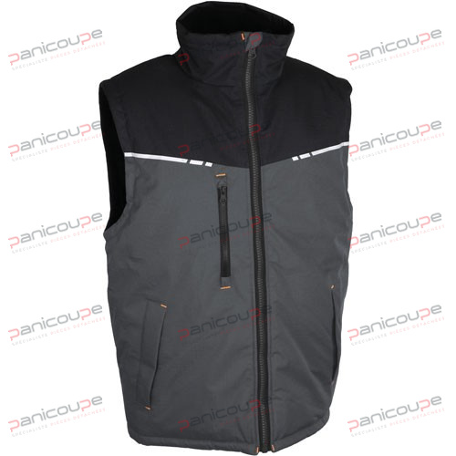 GILET GASPARE GRIS/NOIR T-L photo du produit