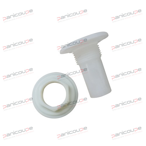 Coussinet de bras de lavage position de montage en haut/en bas<BR/>Ø 22mm H. 53mm avec écrou filetage 3/4“ MOYEU + ECROU POUR BRAS LAVAGE photo du produit