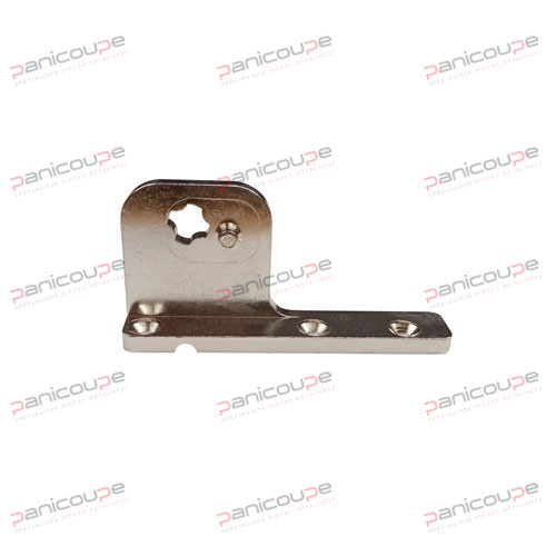 100 x 48 x 44,3 mm<BR/>tige ø 9 mm - trou pour tige en croix<BR/>modèle : en haut à gauche, en bas à droite SUPPORT DE CHARNIERE ETOILE GAUCHE photo du produit