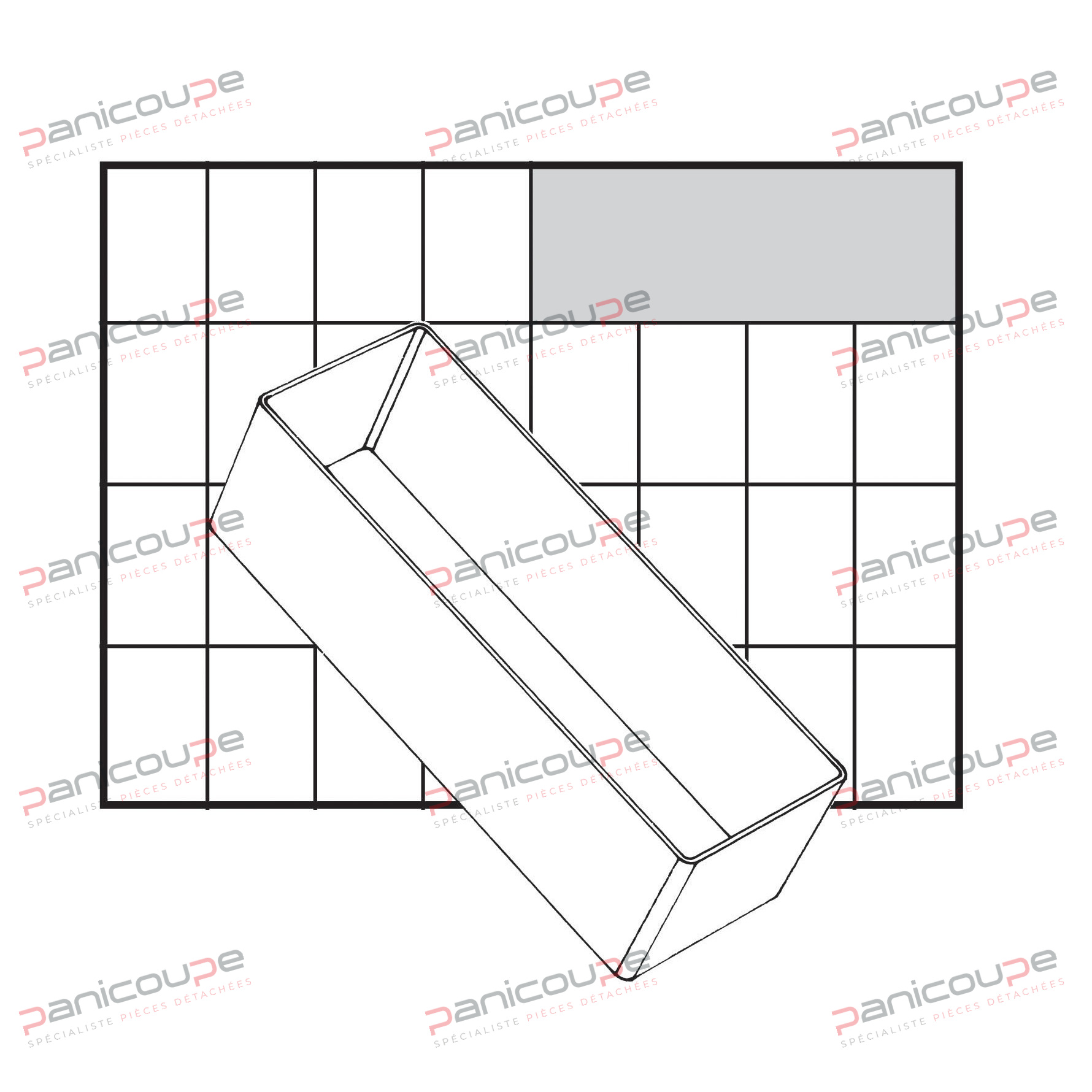 GODET POUR MALLETTE DE RANGEMENT 157 X 55 X 47 MM photo du produit