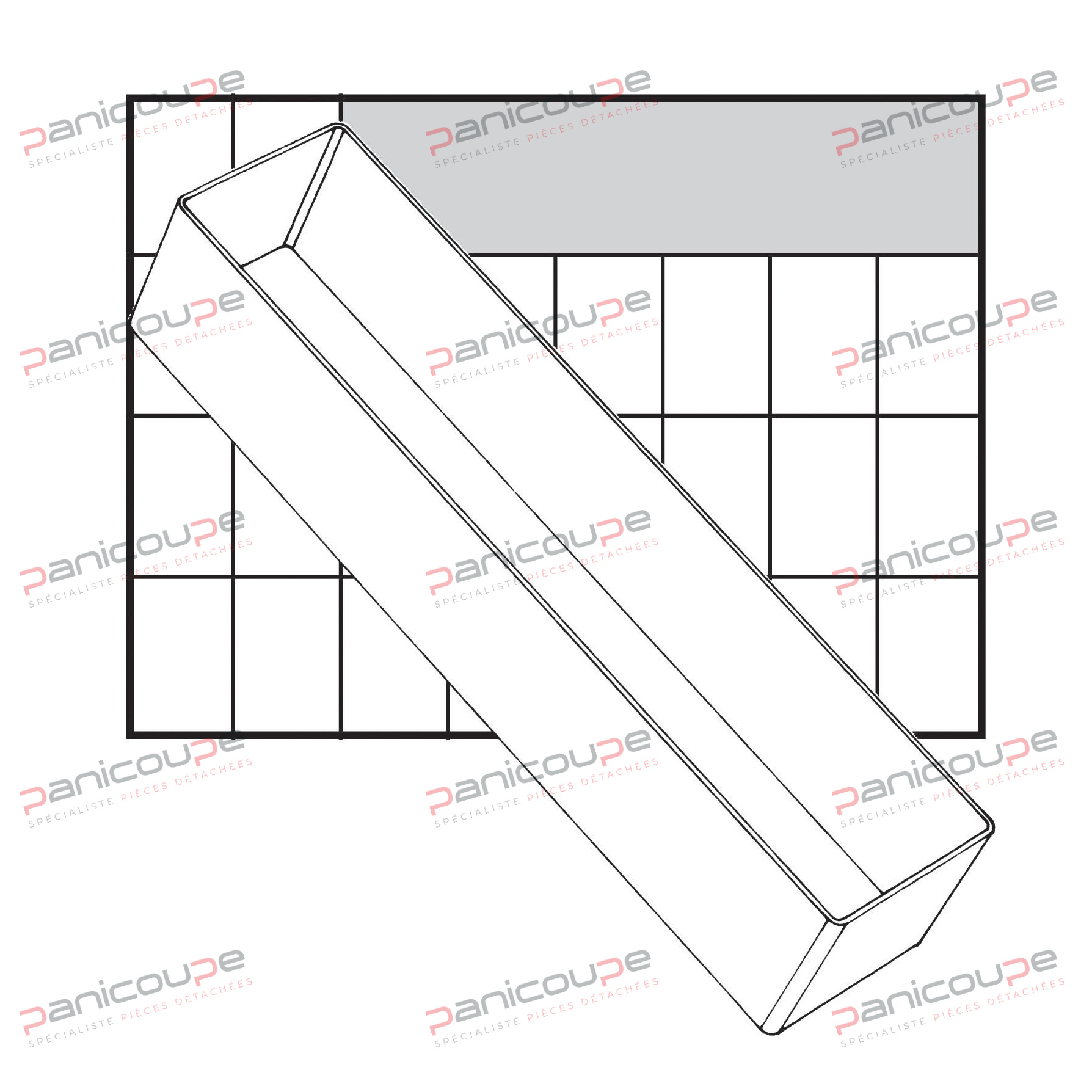 GODET POUR MALLETTE DE RANGEMENT 235 X 55 X 47 MM photo du produit