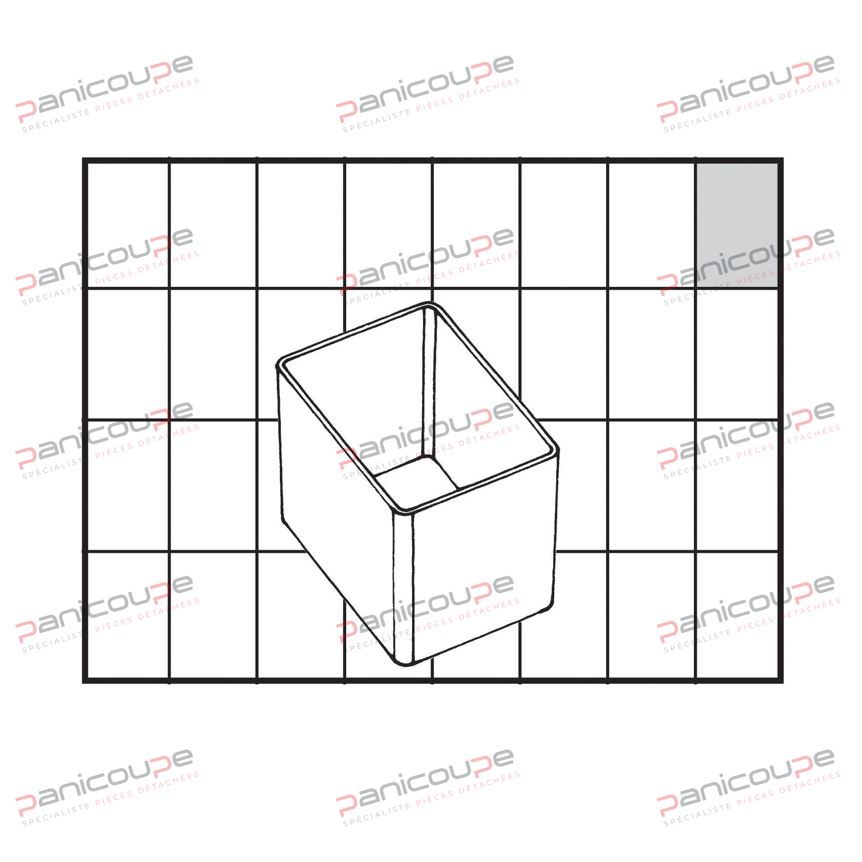 GODET POUR MALLETTE DE RANGEMENT 39 X 55 X 47 MM photo du produit