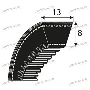COURROIES CRANTEES SERIE AX photo du produit