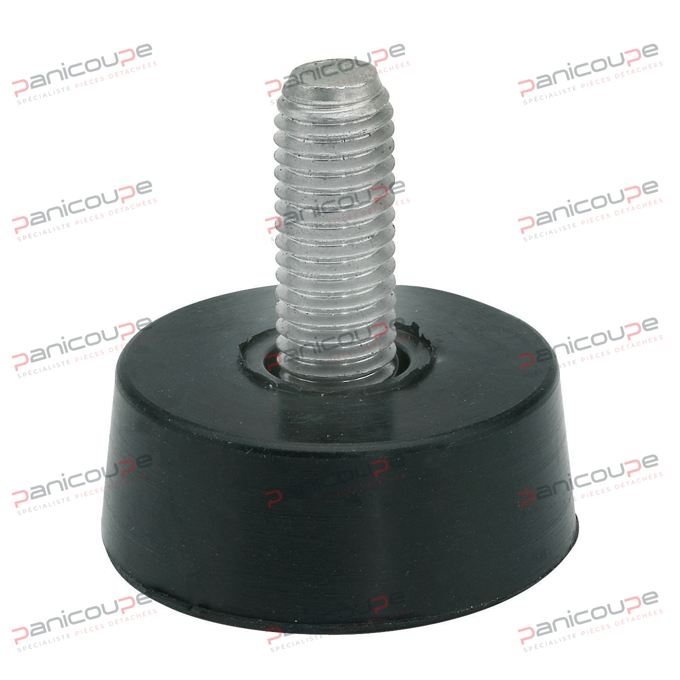 PIED CAOUTCHOUC TIGE INOX photo du produit