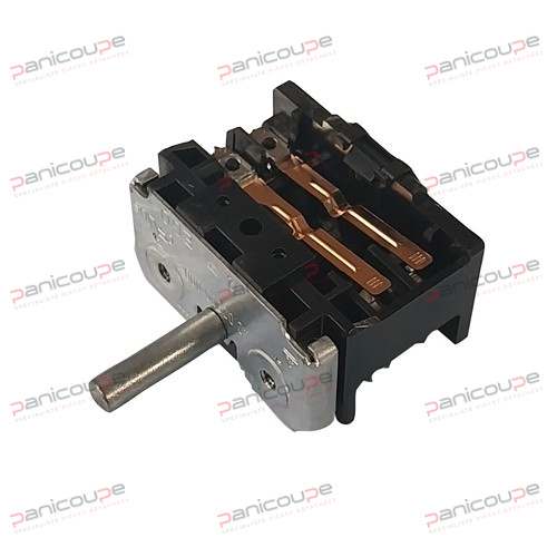 Réf Panicoupe<BR/><BR/>EGOCOM009<BR/><BR/><BR/><BR/><BR/><BR/>Capacité élec.<BR/><BR/>10 A , 400 V - 16 A, 250 V<BR/><BR/><BR/><BR/><BR/><BR/>Connexions<BR/><BR/>Cosses<BR/><BR/><BR/><BR/><BR/><BR/>Positions<BR/><BR/>0° - 30°/330°<BR/><BR/><BR/><BR/><BR/><BR/>Température (°C)<BR/><BR/>150<BR/><BR/><BR/><BR/><BR/><BR/>Tige<BR/><BR/>demi-lune<BR/><BR/><BR/><BR/><BR/><BR/>Diamètre (mm)<BR/><BR/>6 x 4,6<BR/><BR/><BR/><BR/><BR/><BR/>EGO<BR/><BR/>42.02900.000 (4202900000) COMMUTATEUR EGO 0° - 30°/330° photo du produit
