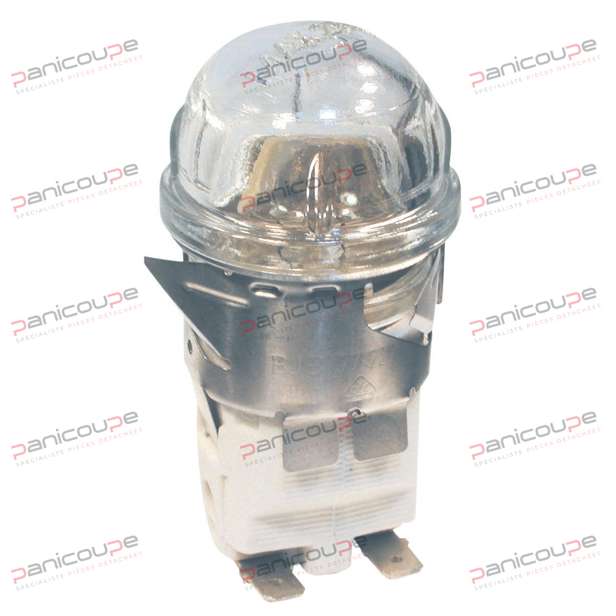Livré complet avec douille porcelaine boîtier, globe et ampoule 300 °C. Fixation par clipsage. Globe vissable. Découpe à prévoir 36 mm. Modèle sans joint Lampe E14 15 W 240 V 300 °C. HUBLOT DE FOUR ROND 300 °C photo du produit