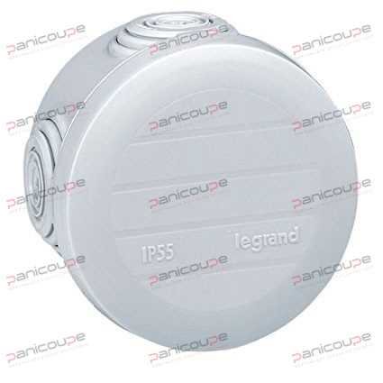 Ø 60 - épaisseur 40 mm - Fermeture par enclipsage. gris BOÎTE DE DÉRIVATION RONDE DIAMÈTRE 60 MM photo du produit