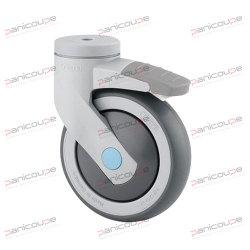 ROULETTES PIVOTANTES CHAPE &Agrave; OEIL SYNTHETIQUE AVEC FREIN photo du produit