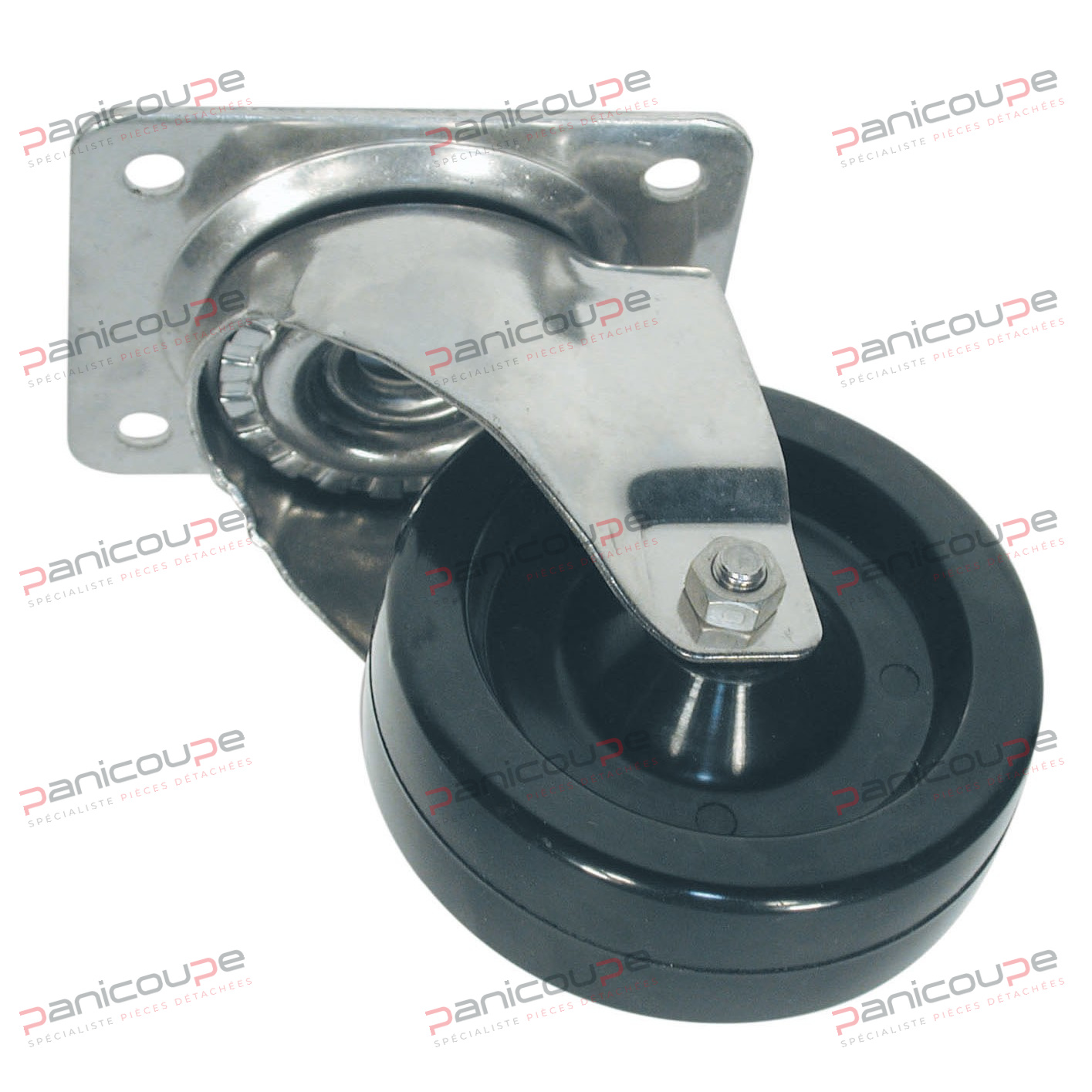 ROULETTE HT PIVOTANTE CHAPE INOX photo du produit