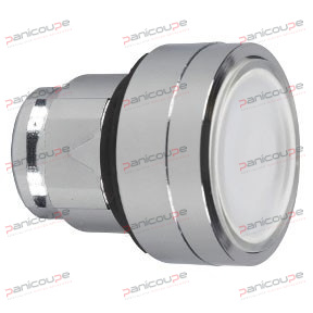 Modèle blanc - Code SCHNEIDER : ZB4BH013 TETE BOUTON POUSSOIR LUMINEUX A ACCROCHAGE photo du produit