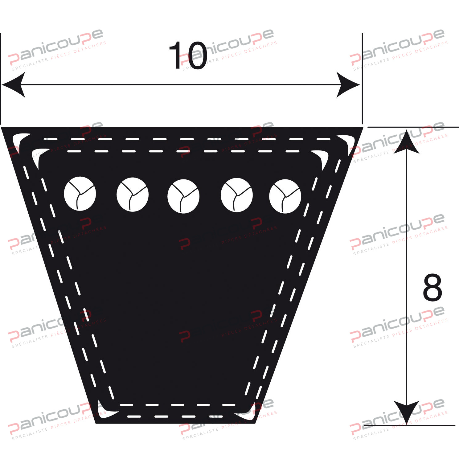 TRAPEZOIDALES ETROITES SERIE SPZ photo du produit