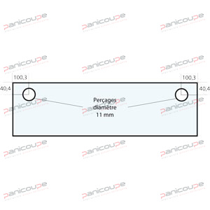 VITRE 635 X 230 X 6 - VF62 photo du produit
