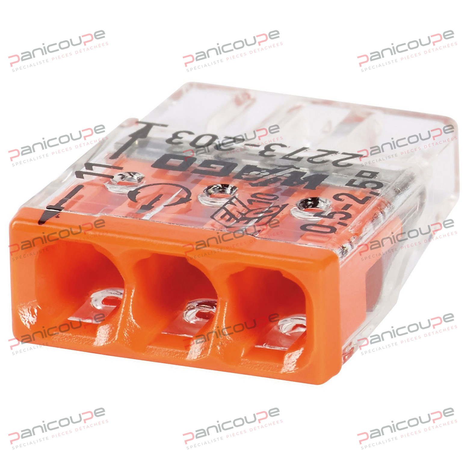 Rigide : 0,5 - 2,5 mm2 BOITIER TRANSPARENT 3 CONDUCTEURS photo du produit