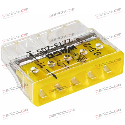 Rigide : 0,5 - 2,5 mm2 BOITIER TRANSPARENT 5 CONDUCTEURS photo du produit