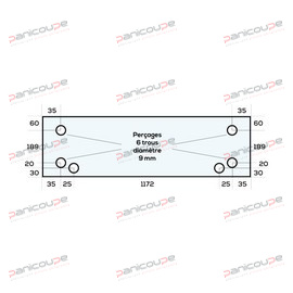 VITRE 1292 X 299 MM &ndash; VFPN16 photo du produit