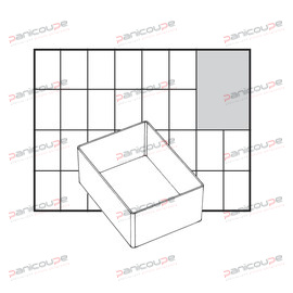 GODET POUR MALLETTE DE RANGEMENT 79 X 109 X 47 MM photo du produit