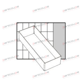 Godet 79 x 218 x 47 mm GODET POUR MALLETTE DE RANGEMENT 79 X 218 X 47 MM photo du produit
