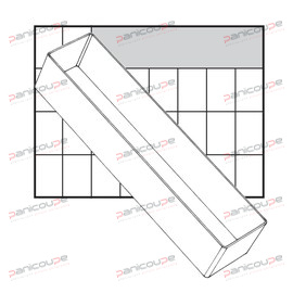 Godet 235 x 55 x 47 mm GODET POUR MALLETTE DE RANGEMENT 235 X 55 X 47 MM photo du produit