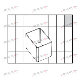 Godet 39 x 55 x 47 mm GODET POUR MALLETTE DE RANGEMENT 39 X 55 X 47 MM photo du produit