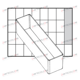 Godet 39 x 163 x 47 mm GODET POUR MALLETTE DE RANGEMENT 39 X 163 X 47 MM photo du produit