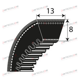 COURROIES CRANTEES SERIE AX photo du produit