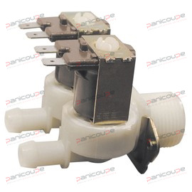 ELECTROVANNE DROITE CORPS PLASTIQUE 2 VOIES 180 &deg; photo du produit
