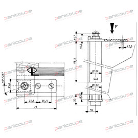 CORPS DE PIVOT &Agrave; RESSORT 175 T&Ecirc;TE TORX photo du produit