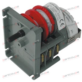 3 relais inverseurs 16 A. (dont 1 décalé pour enclenchement de la clé de oura). Alimentation 230 V. Dimensions 55 x 73 x 55 mm. Montage fréquent sur fours. Code SAIA : KKH20305B5E1N00 MINUTERIE KKH TRIPOLAIRE 60 MINUTES photo du produit