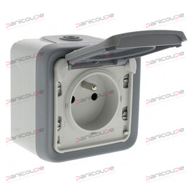 PRISE 2P + T AVEC ECLIPS DE PROTECTION 16A PLEXO photo du produit