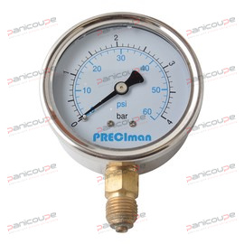 MANOM&Egrave;TRES VERTICAUX INOX D63 0/+400 BAR photo du produit