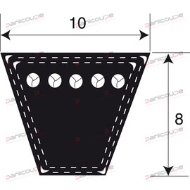 TRAPEZOIDALES ETROITES SERIE SPZ photo du produit