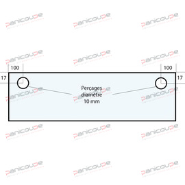 VITRE 720 X 190 X 6 MM - VF19 photo du produit