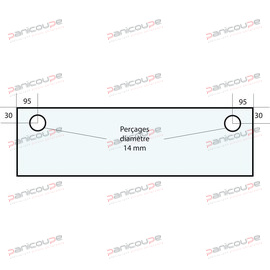 VITRE 755 X 230 X 6 MM - VF30 photo du produit