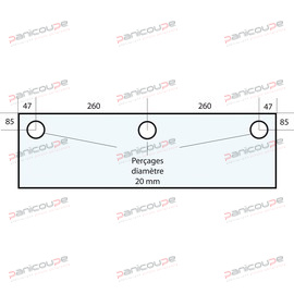 VITRE 614 X 330 X 10 MM - VF35 photo du produit