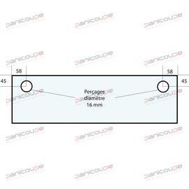 VITRE 614 X 290 X 5 MM - VF52 photo du produit
