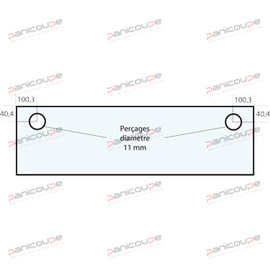 VITRE 635 X 230 X 6 - VF62 photo du produit