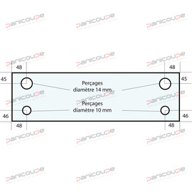 VITRE 750 X 220 X 6 MM - VF9 photo du produit