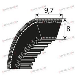 COURROIES CRANTEES SERIE XPZ photo du produit