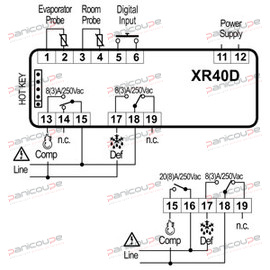 R&Eacute;GULATEUR DIXELL XR40D-5P0C1 photo du produit