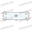 VITRE FOUR 710 X 210 MM AVEC SERIGRAPHIE photo du produit