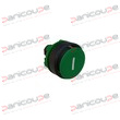 T&Ecirc;TE BOUTON POUSSOIR VERT &Oslash;22 - ZB5 photo du produit