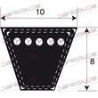 TRAPEZOIDALES ETROITES SERIE SPZ photo du produit
